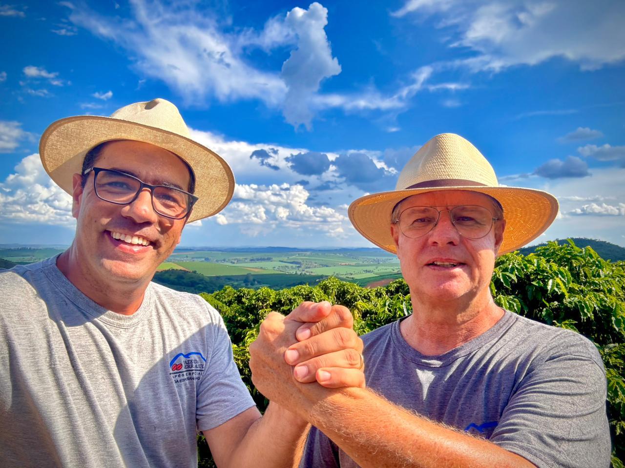 People in the coffee field